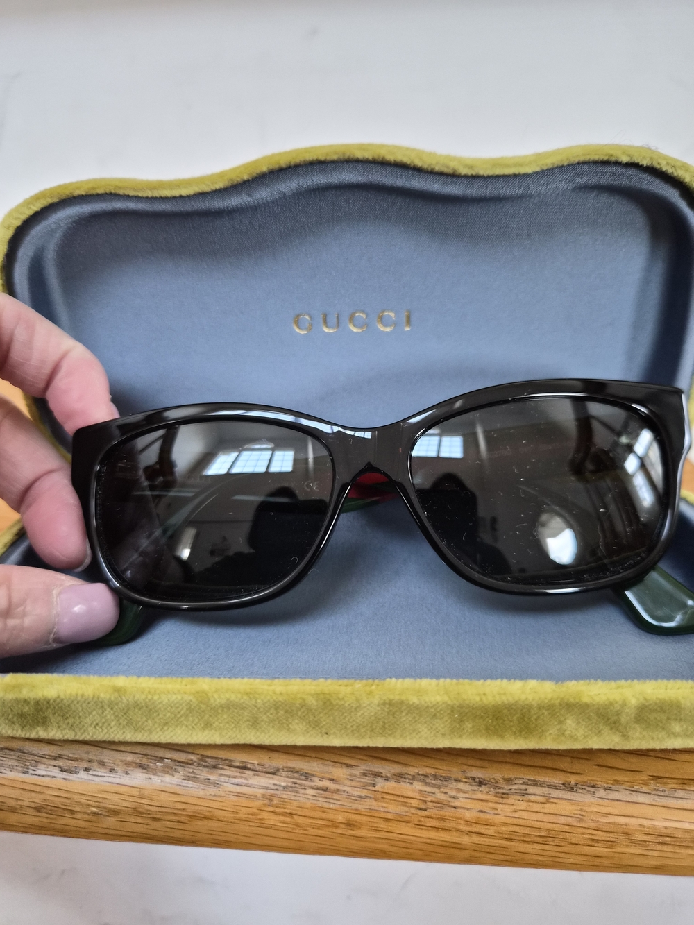 Gucci GG Black Women's Cat-Eye Sunglasses NEW